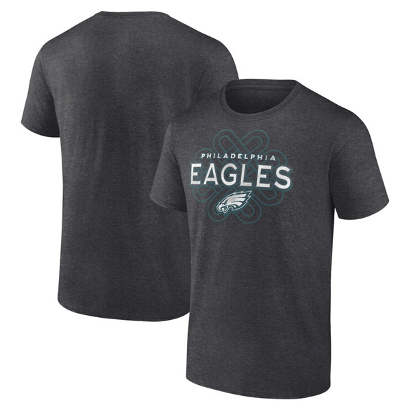 Men's Charcoal Philadelphia Eagles Celtic Knot T-Shirt